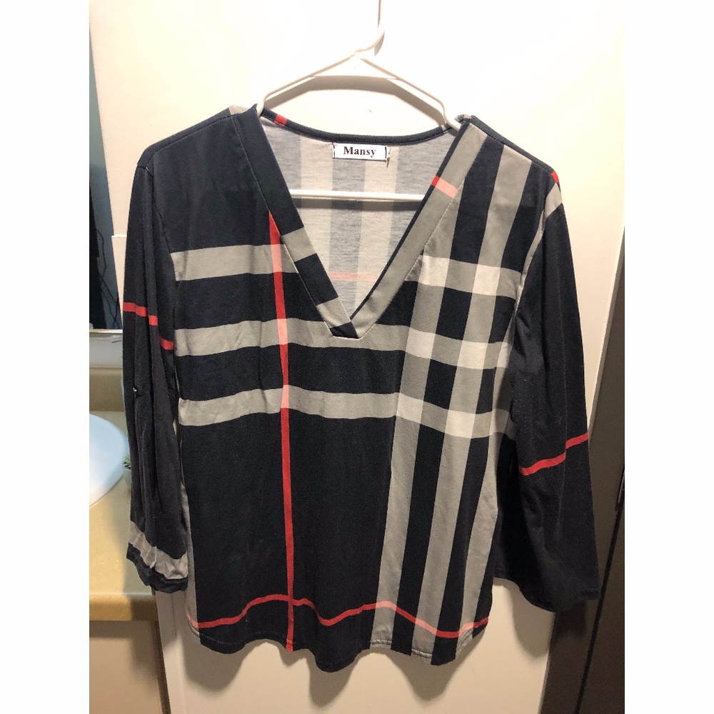 Plaid Blouse